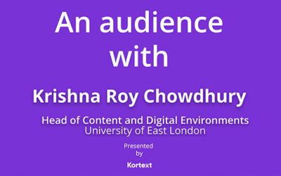 An audience with… Krishna Roy Chowdhury