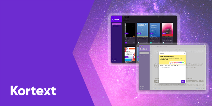 Kortext Mac app banner