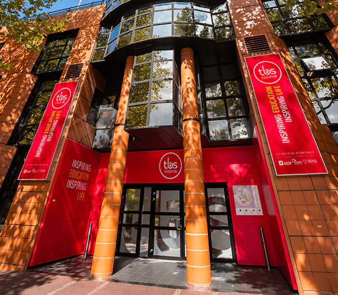 Toulouse Business School Building and Logo