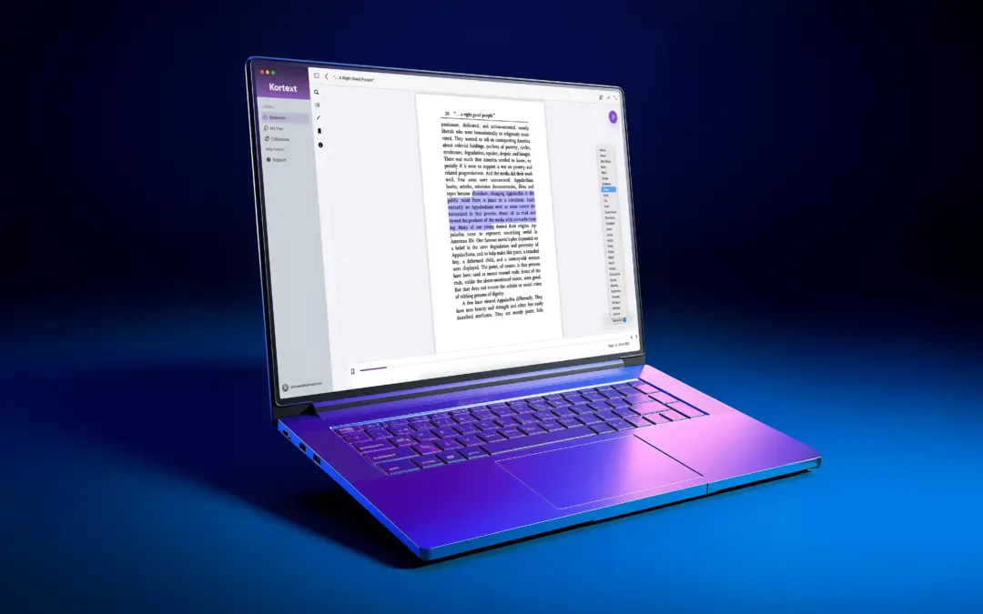 Read aloud now available on the Kortext Mac app