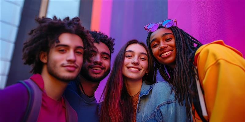 A group of students smiling for the camera