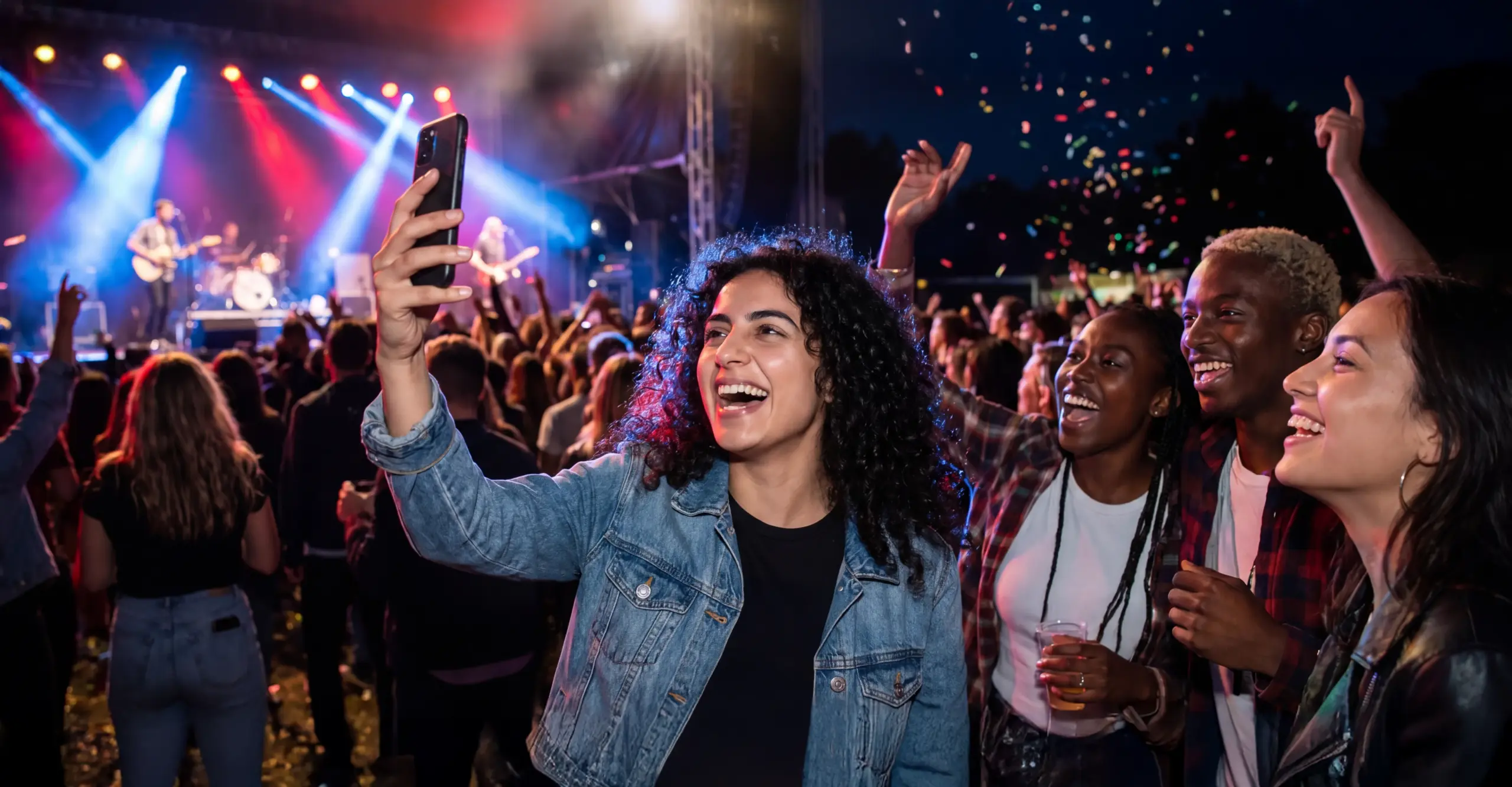 A group of students enjoys a night out after a week of studying hard
